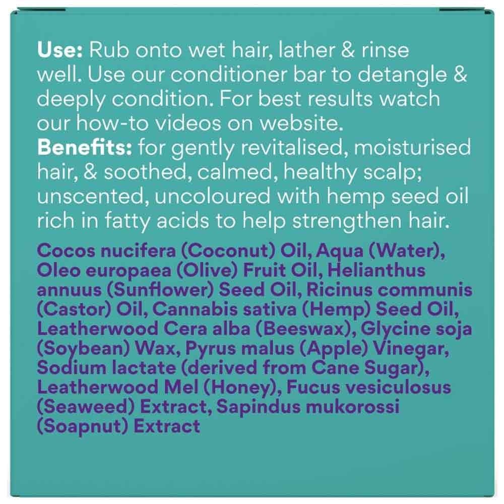 Beauty & the Bees Shampoo Bar 120g - Hemp & Honey - Image 4