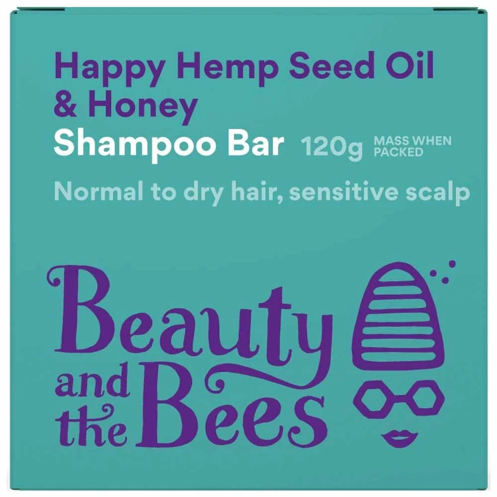 Beauty & the Bees Shampoo Bar 120g - Hemp & Honey - Image 5