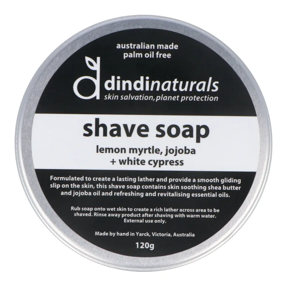 Dindi Naturals Shave Soap 120g - in Tin - Image 3