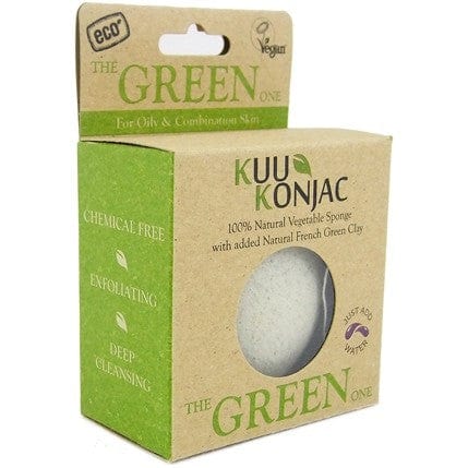 KUU Konjac sponge - french green clay for normal-oily skin - Image 4