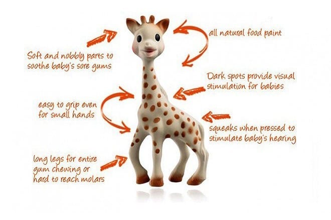 Sophie the Giraffe Teether Natural Rubber 0m+ - Image 3
